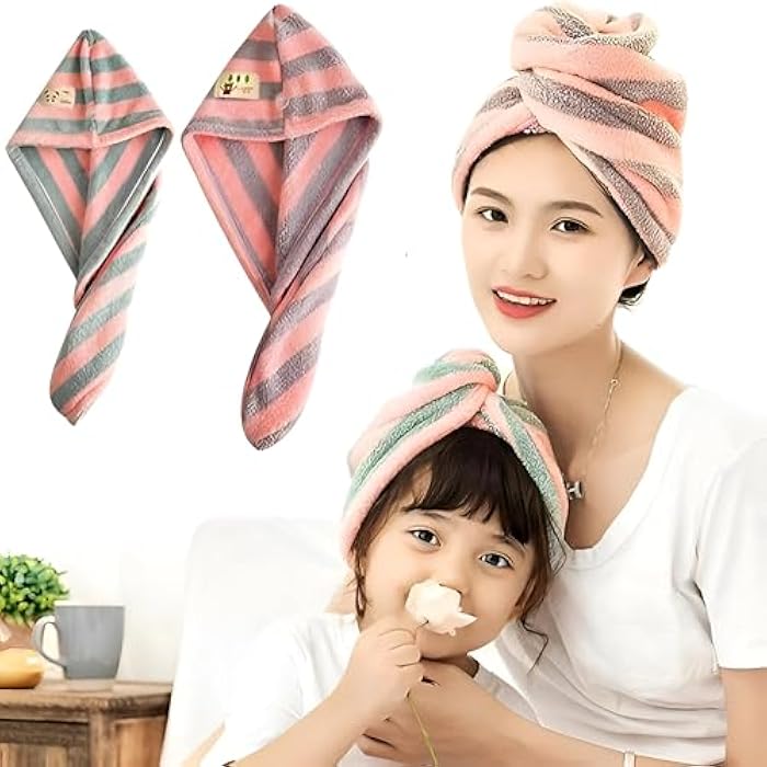 RapidWrap Towel - Absorbent microfiber hair drying towel with snap button, ultra-light, fast-dry technology, ergonomic fit for all head sizes, perfect for shower, gym, travel, available in bright colo - Image 3
